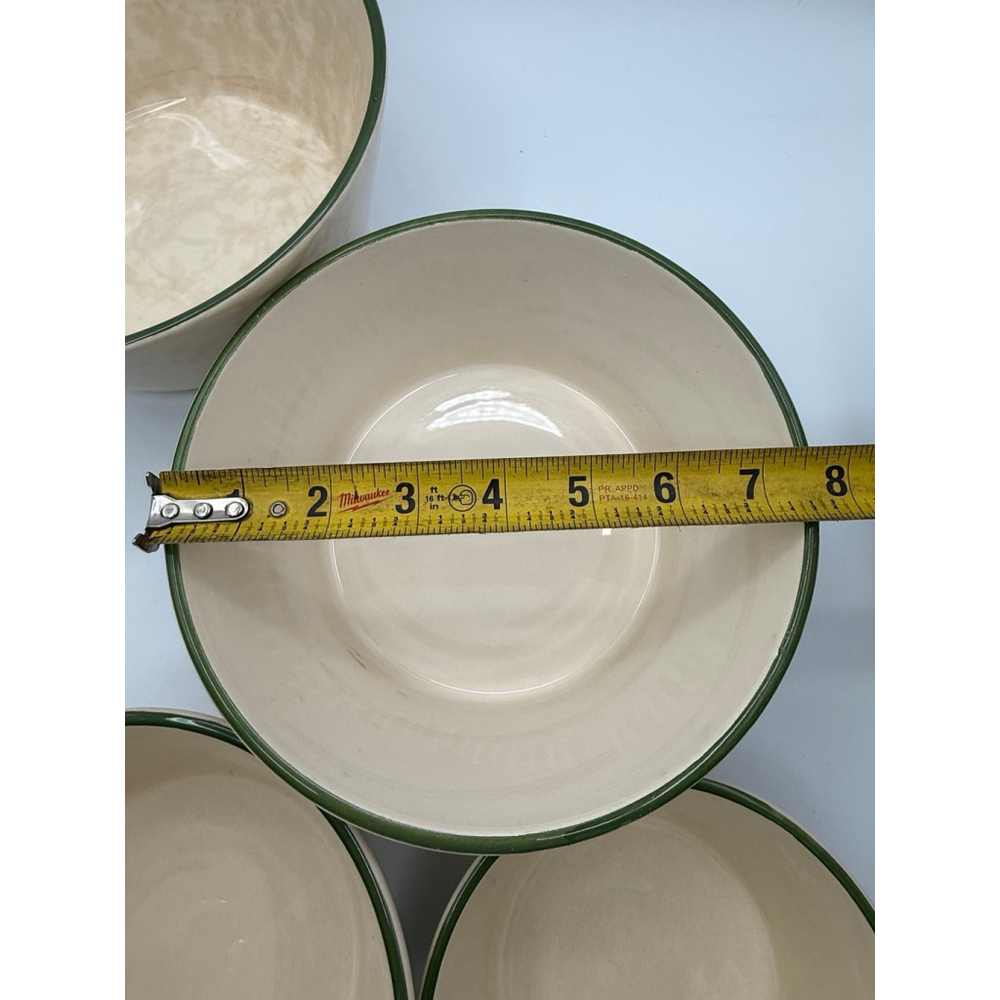 Vintage West Germany Cherry Mixing Bowl Set 4 Nesting Ceramic Bowls - Picture 6 of 9